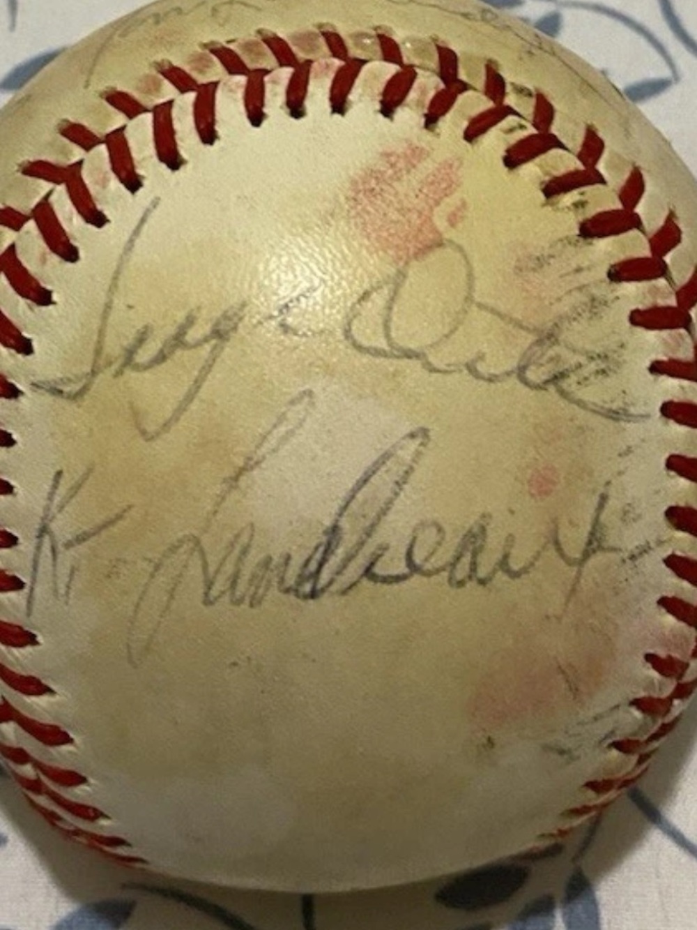 Dodgers signed baseball
